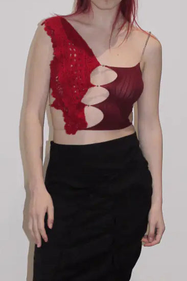 RUI Hook Sling Top RAW22CR02 Merlot Crimson